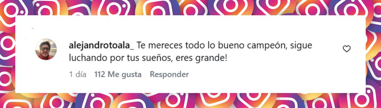 Comentario de un usuario | Fuente: Instagram/pol_deportes