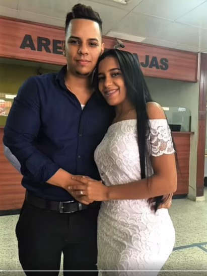 Edwin Alcides Acosta e Isamar Stefany Soriano. | Foto: Facebook.com/Valdez Whitney