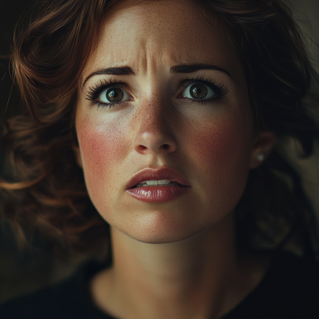 Una donna sbalordita | Fonte: Midjourney