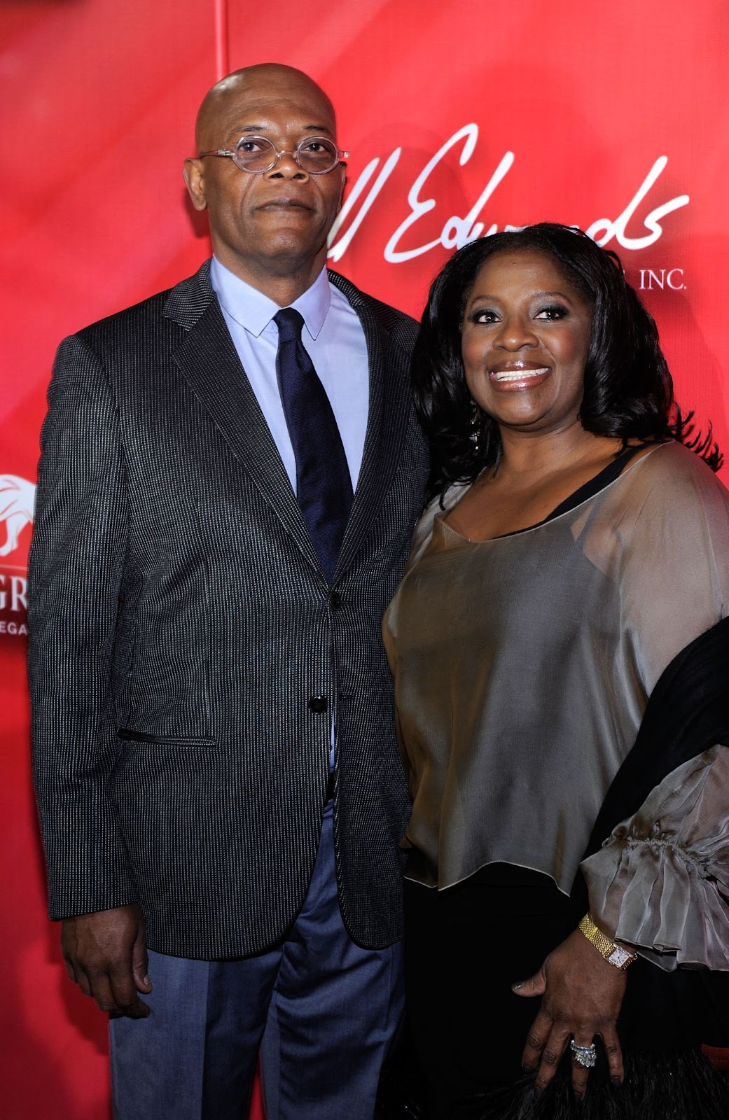 Samuel L. Jackson y LaTanya Richardson en la "Power of Love Gala" de la Fundación Keep Memory Alive, en conmemoración del 70.º cumpleaños de Muhammad Ali, el 18 de febrero de 2012, en Las Vegas, Nevada | Fuente: Getty Images.