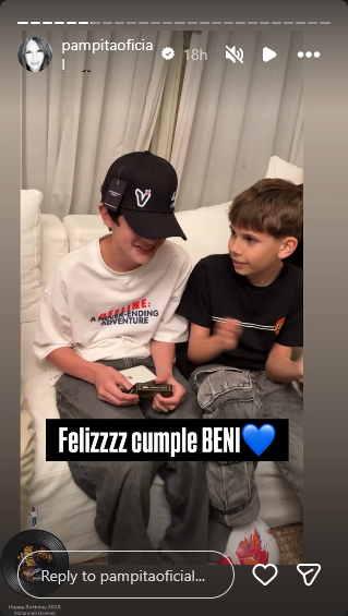 Carolina Pampita Ardohain compartió una serie de imágenes para conmemorar el cumpleaños de su hijo Benicio | Fuente: Instagram Stories/pampitaoficial1