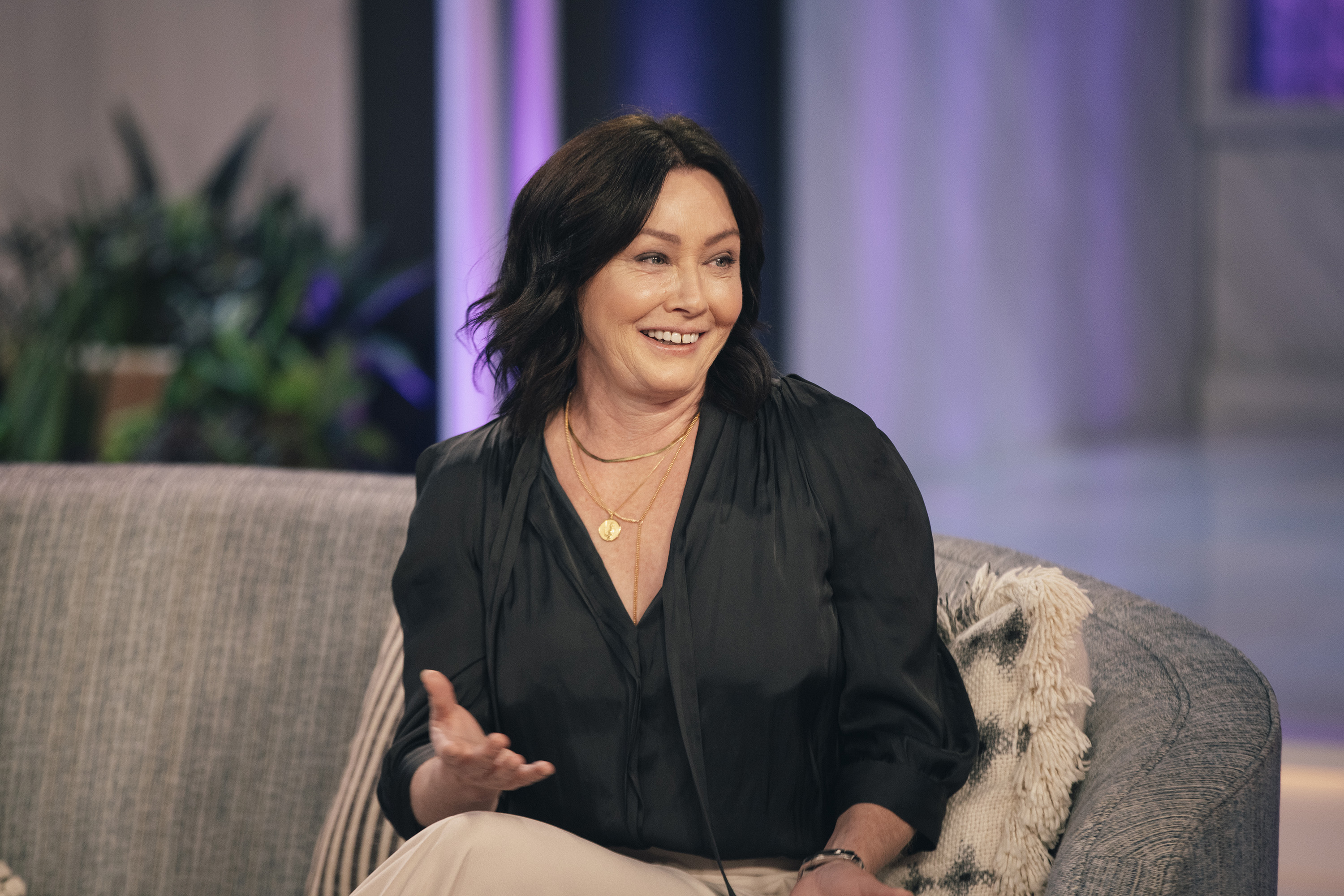 Shannen Doherty en la 3ª temporada de "The Kelly Clarkson Show" el 8 de septiembre de 2021 | Fuente: Getty Images