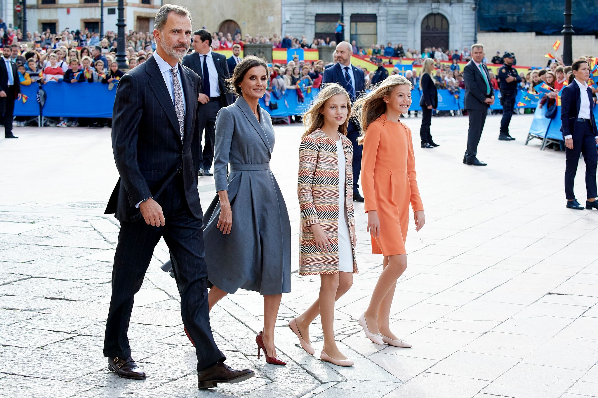 Familia Real Española en Oviedo. │Imagen tomada de: Getty Images