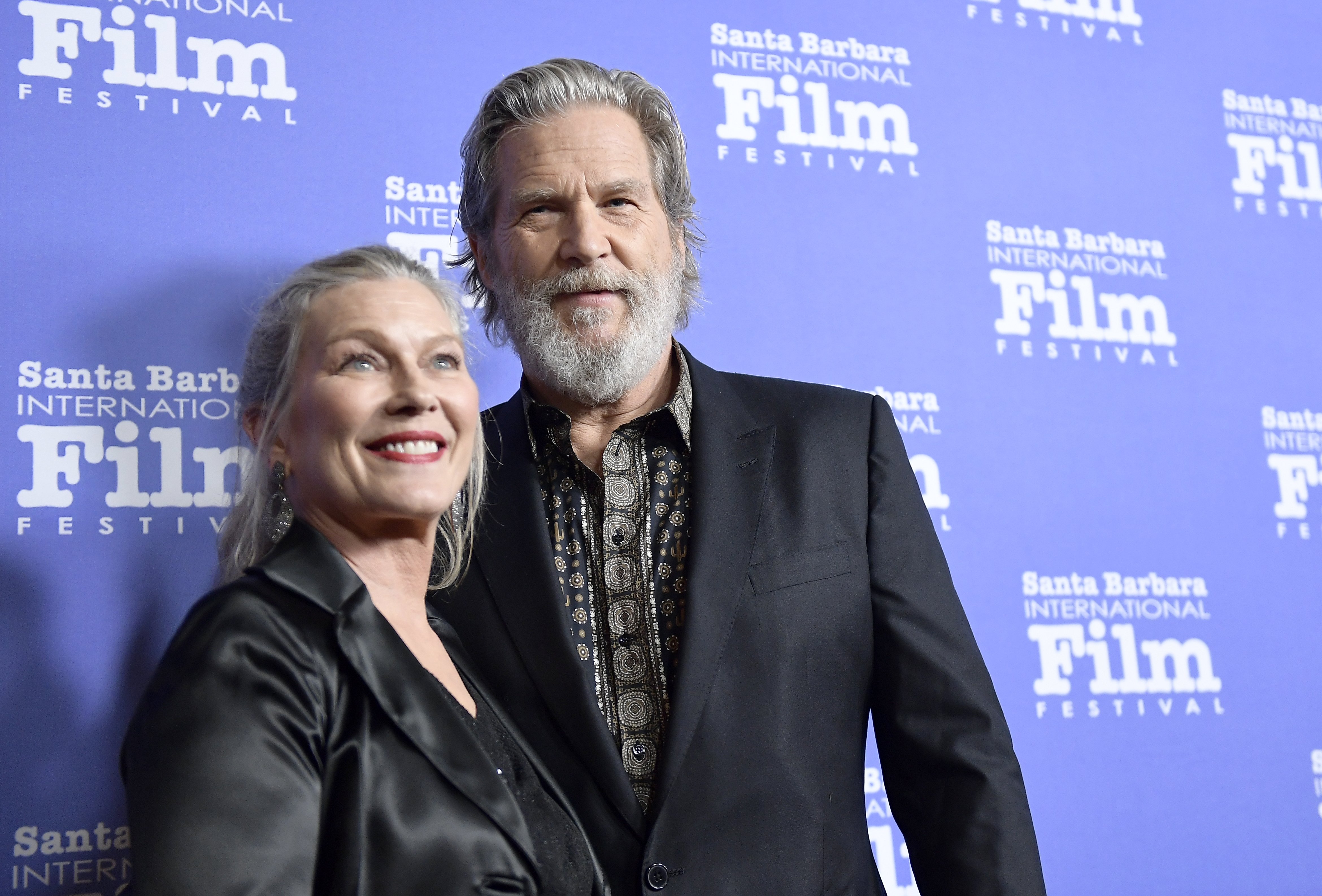 Jeff Bridges y Susan Geston en el Premio American Riviera, el 9 de febrero de 2017 en Santa Bárbara, California. | Foto: Getty Images