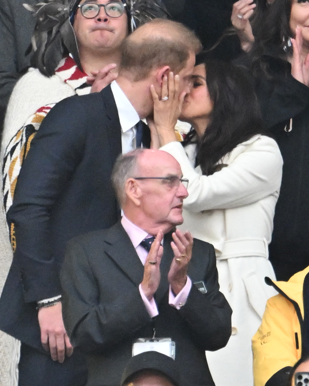 El Príncipe Harry y Meghan Markle durante la ceremonia de inauguración de los Juegos Invictus 2025 en el BC Place el 8 de febrero de 2025, en Vancouver, Columbia Británica, Canadá | Fuente: Getty Images