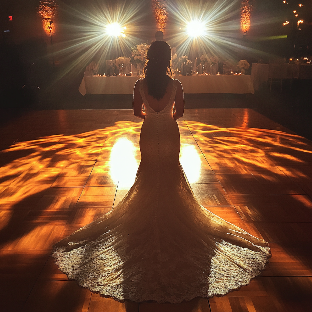 La novia sola en la pista de baile | Fuente: Midjourney