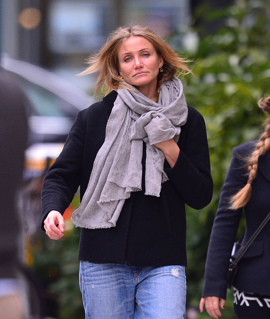 Cameron Diaz vista en las calles de Chelsea el 25 de noviembre de 2014, en Nueva York | Fuente: Getty Images