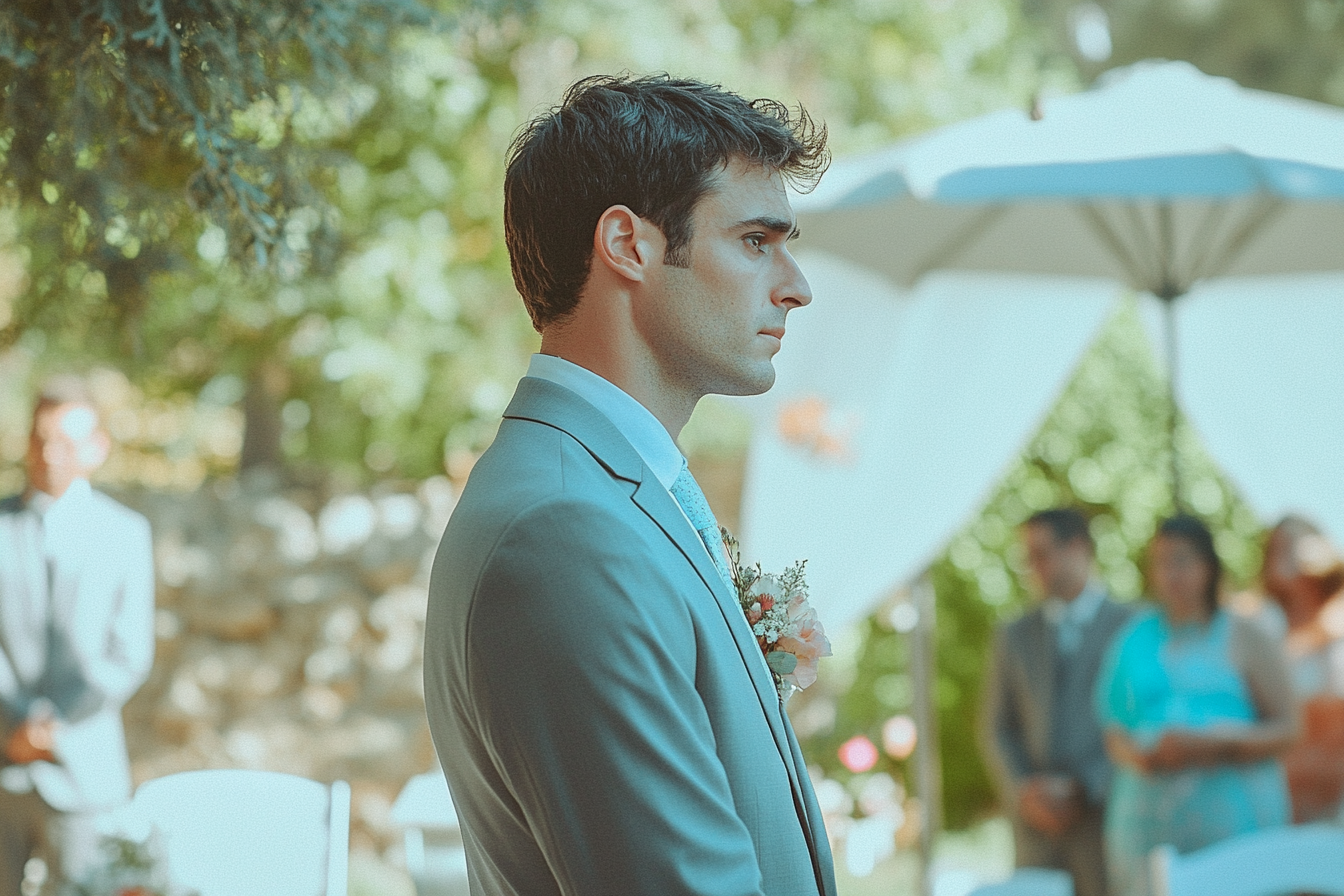 Un novio en su boda | Fuente: Midjourney