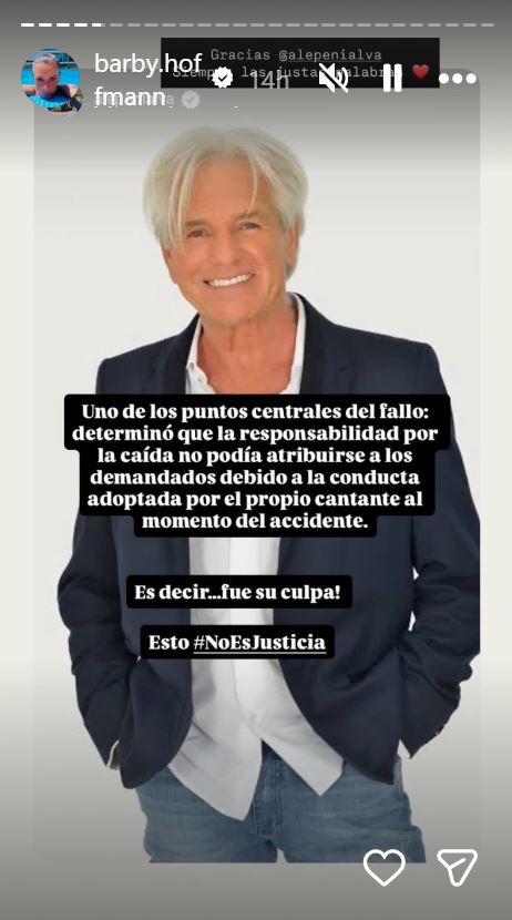 De las historias de Bárbara Hoffmann, hija de Sergio Denis | Fuente: Instagram/barby.hoffmann