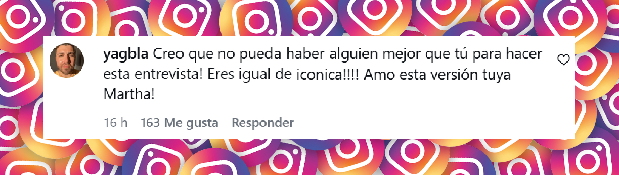Comentario de un usuario sobre el look de Martha Debayle para entrevistar a Meryl Streep y Anne Hathaway por "El Diablo Viste a la Moda 2" | Fuente: Instagram/marthadebayle