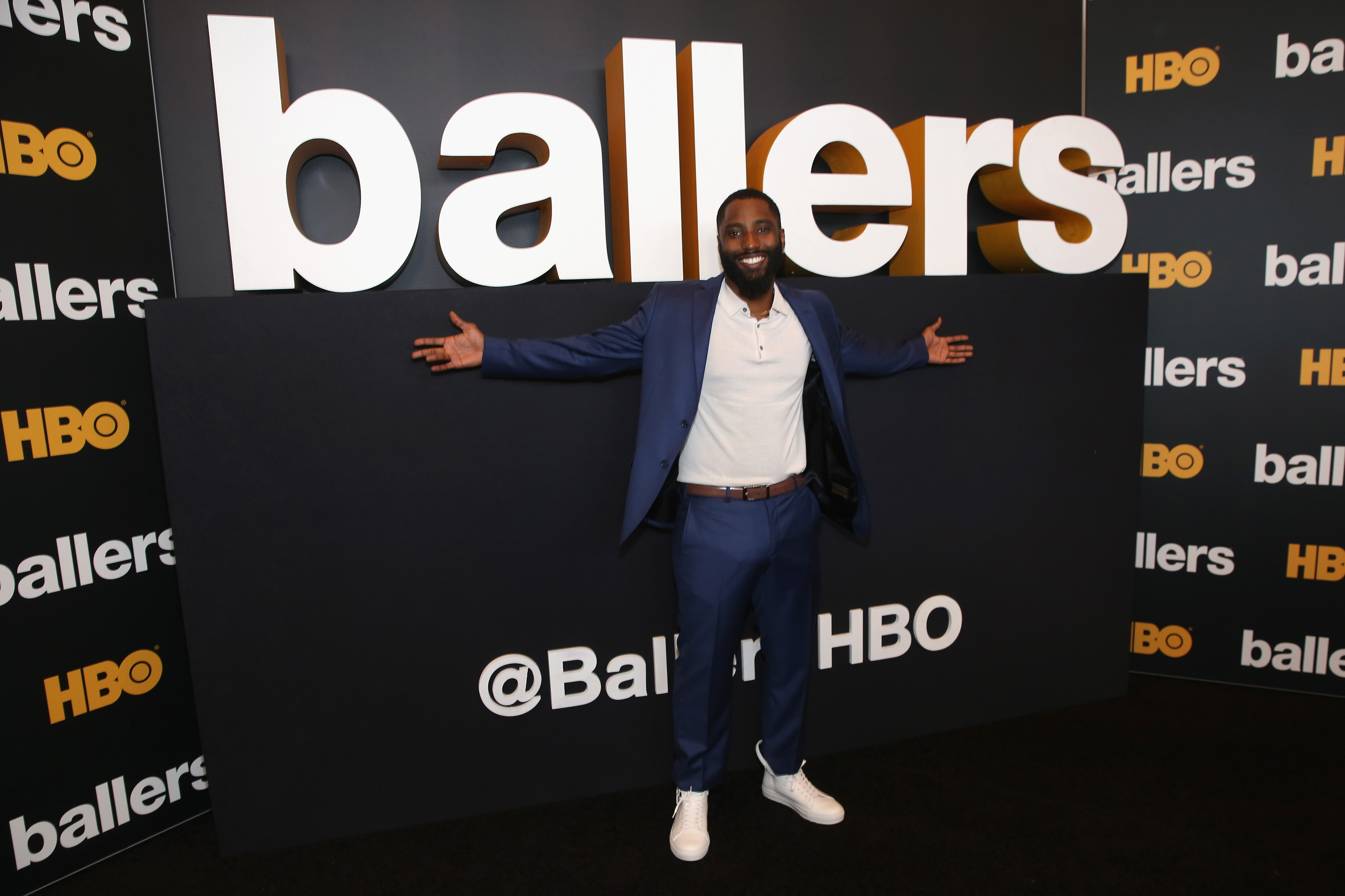 John David Washington asiste al estreno y recepción en la alfombra roja de la segunda temporada de "Ballers" el 14 de julio de 2016, en Miami Beach, Florida. | Fuente: Getty Images