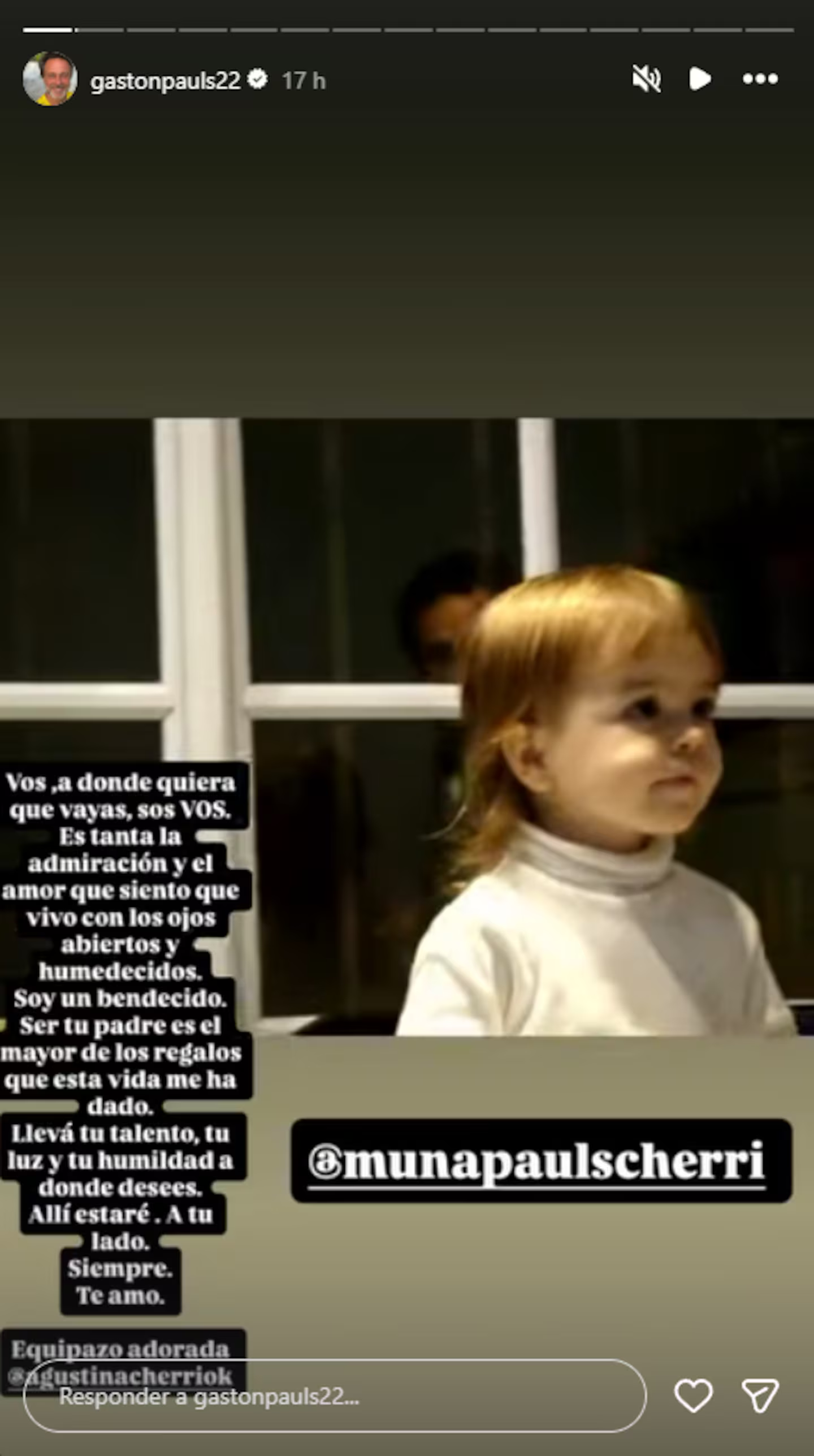 Gastón Pauls manifestó su orgullo por los logros de su hija Muna Pauls | Fuente: Instagram Stories/gastonpauls22