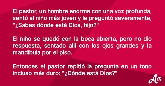 Madre envió a su hijo a la iglesia para darle una lección. Horas después, volvió corriendo asustado