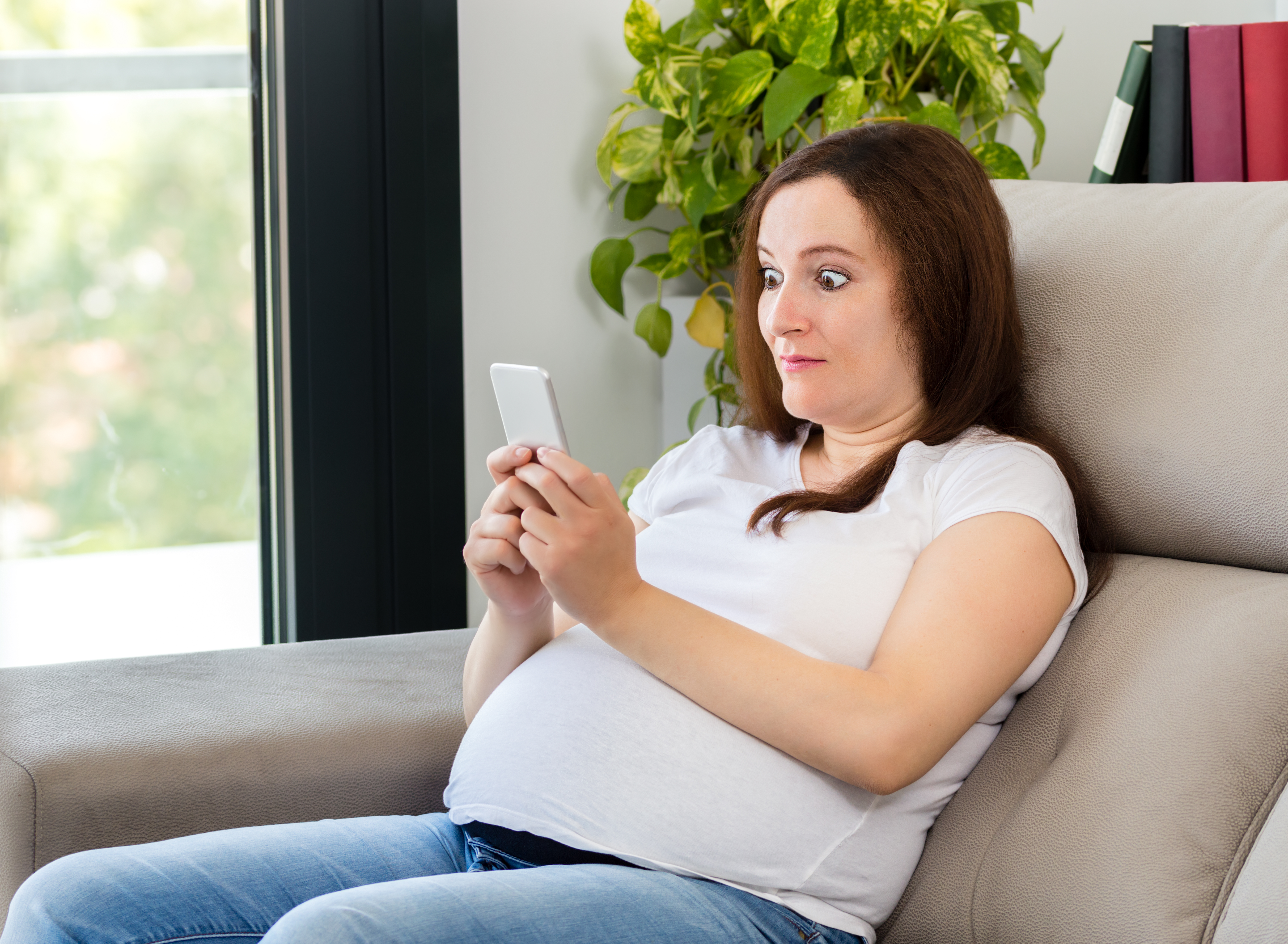 Una embarazada conmocionada | Foto: Getty Images