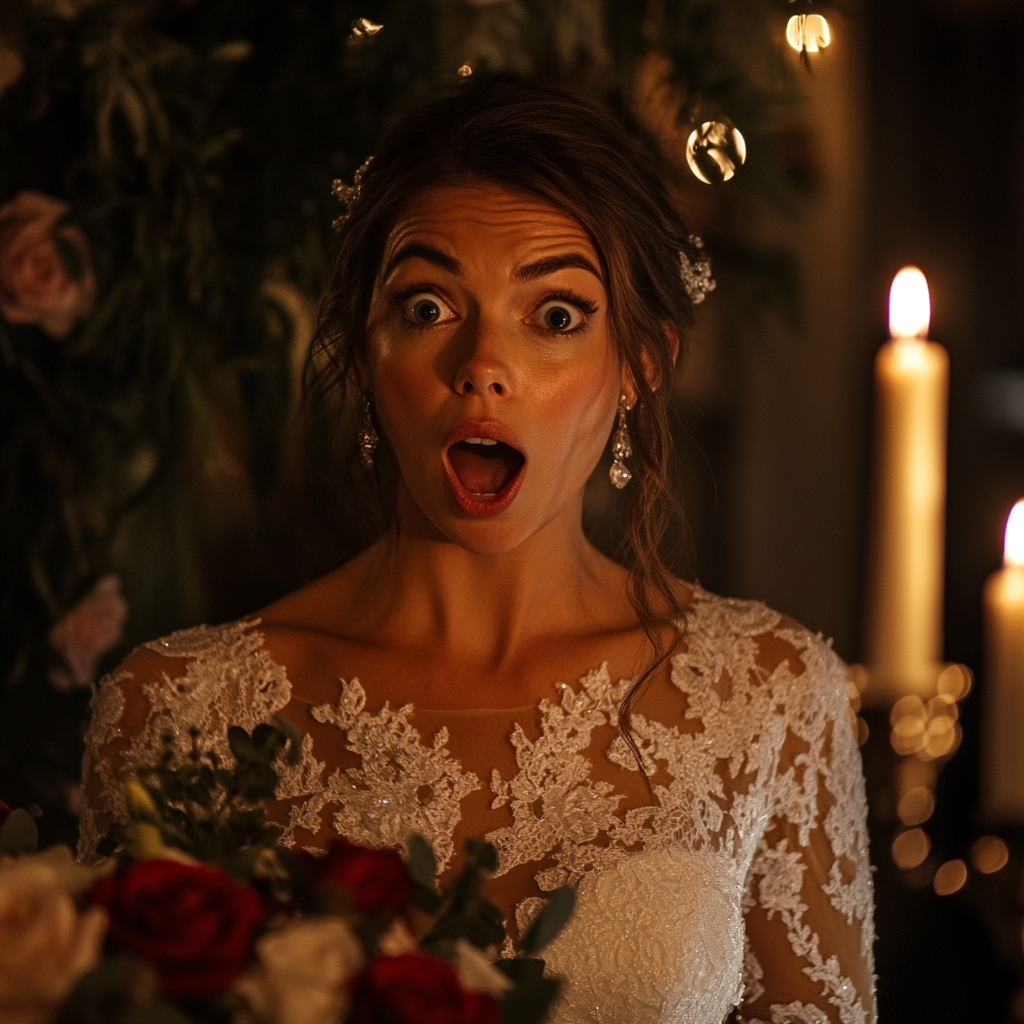 Una novia conmocionada | Fuente: Midjourney