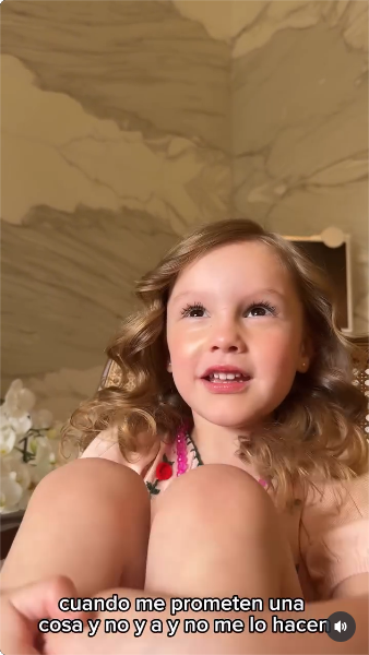 Pampita grabó a su hija Anita mientras le hacía varias preguntas | Fuente: Instagram/anagarciamoritan