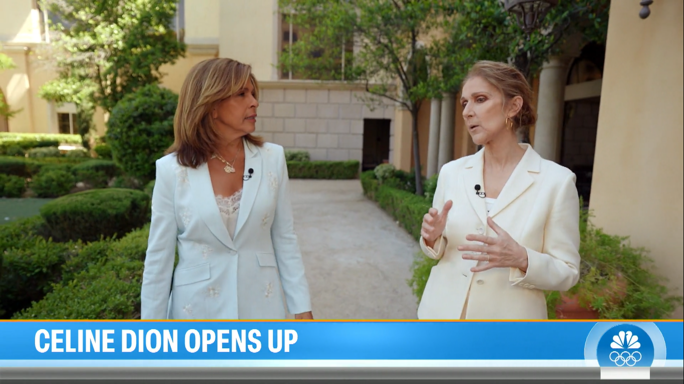 Hoda Kotb con Céline Dion en su casa de Las Vegas, Nevada | Fuente: Today.com