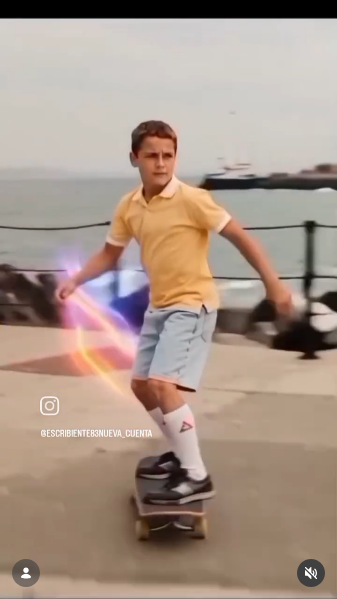 Imagen de Benjamín Vicuña de niño creada con Inteligencia Artificial | Fuente: Instagram/benjaminvicuna.ok