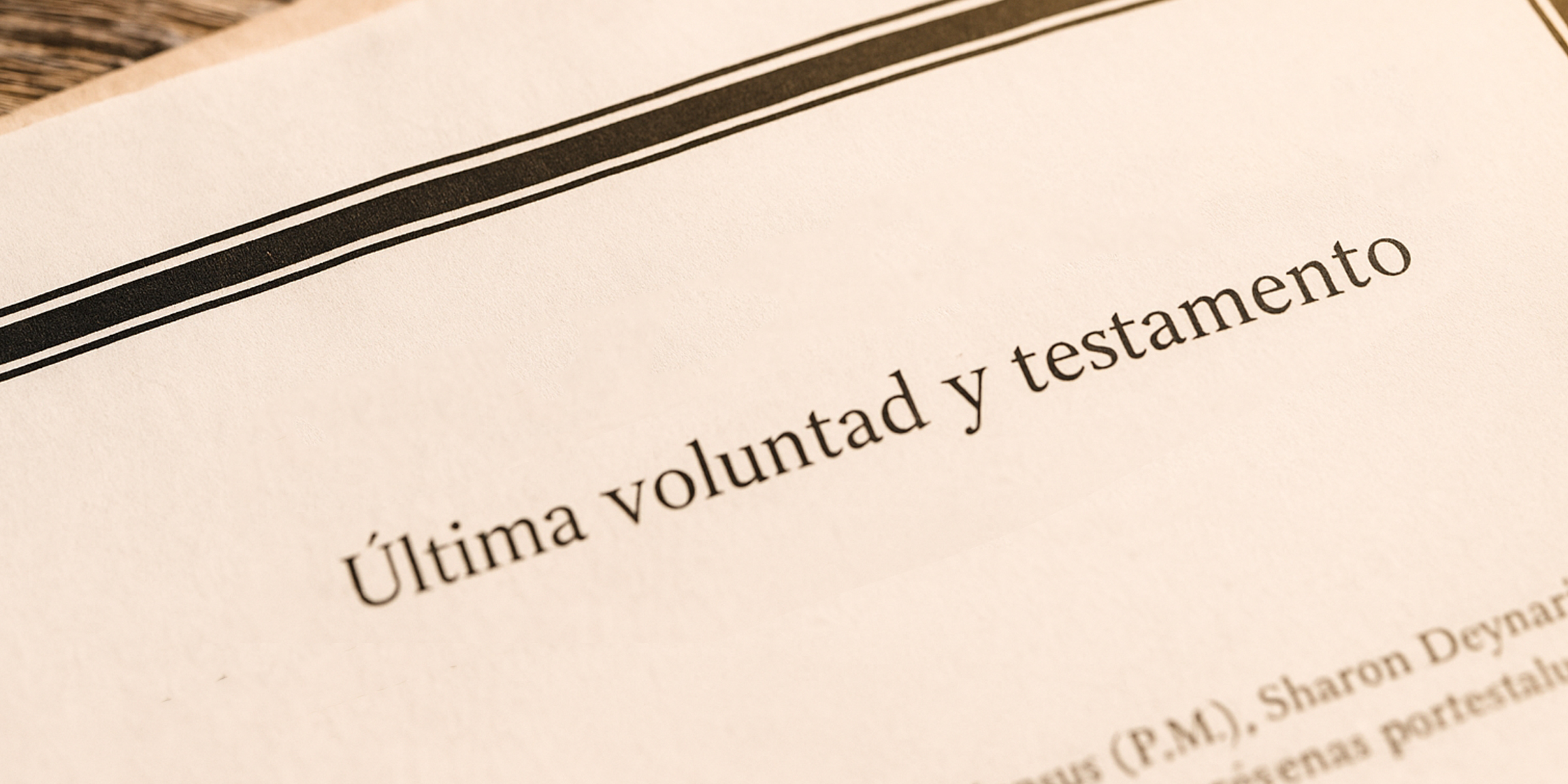 Un testamento | Fuente: Shutterstock
