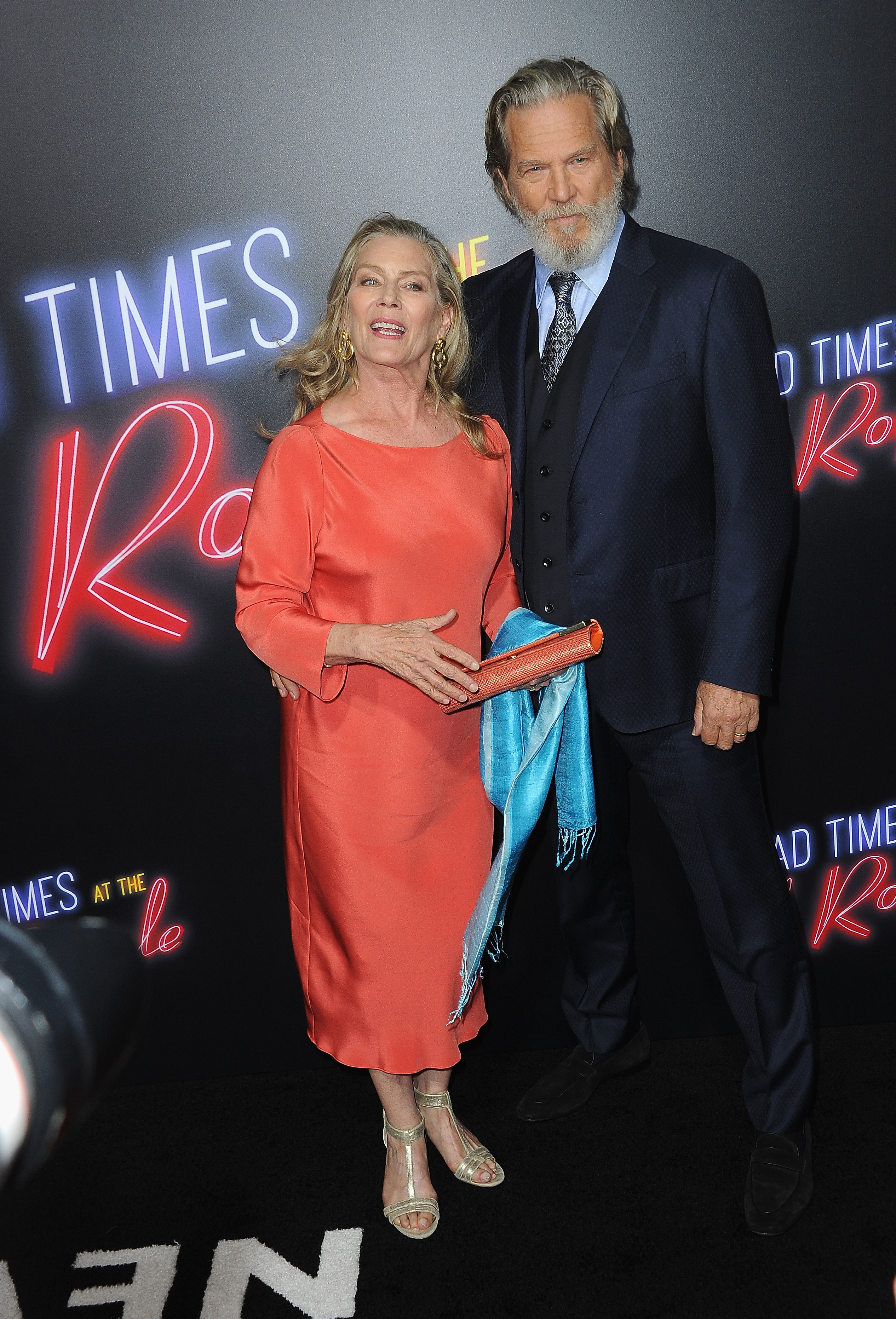 Susan y Jeff Bridges en el estreno de "Bad Times at The El Royale" el 22 de septiembre de 2018, en Hollywood, California | Fuente: Getty Images