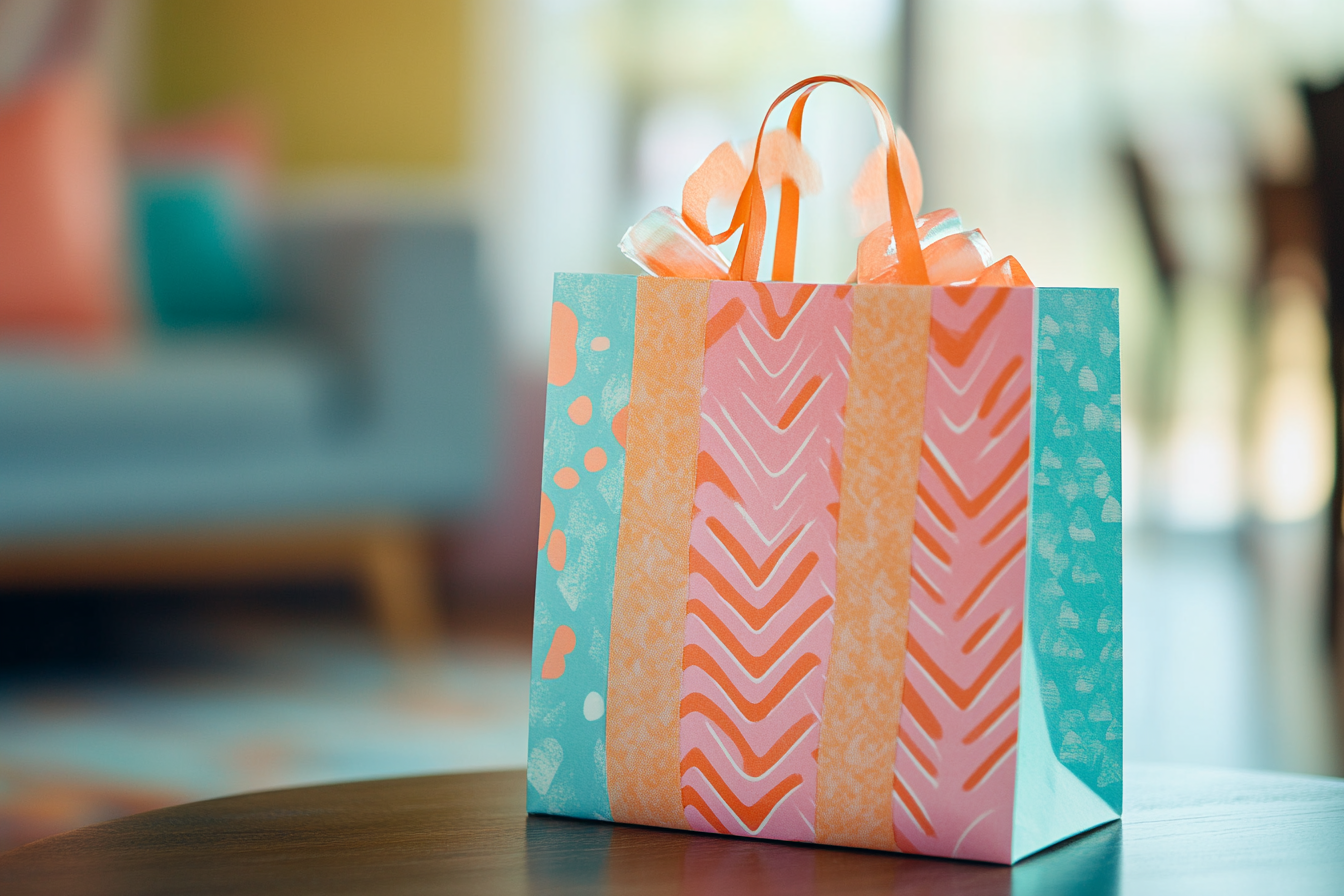 Una bolsa de regalo | Fuente: Midjourney