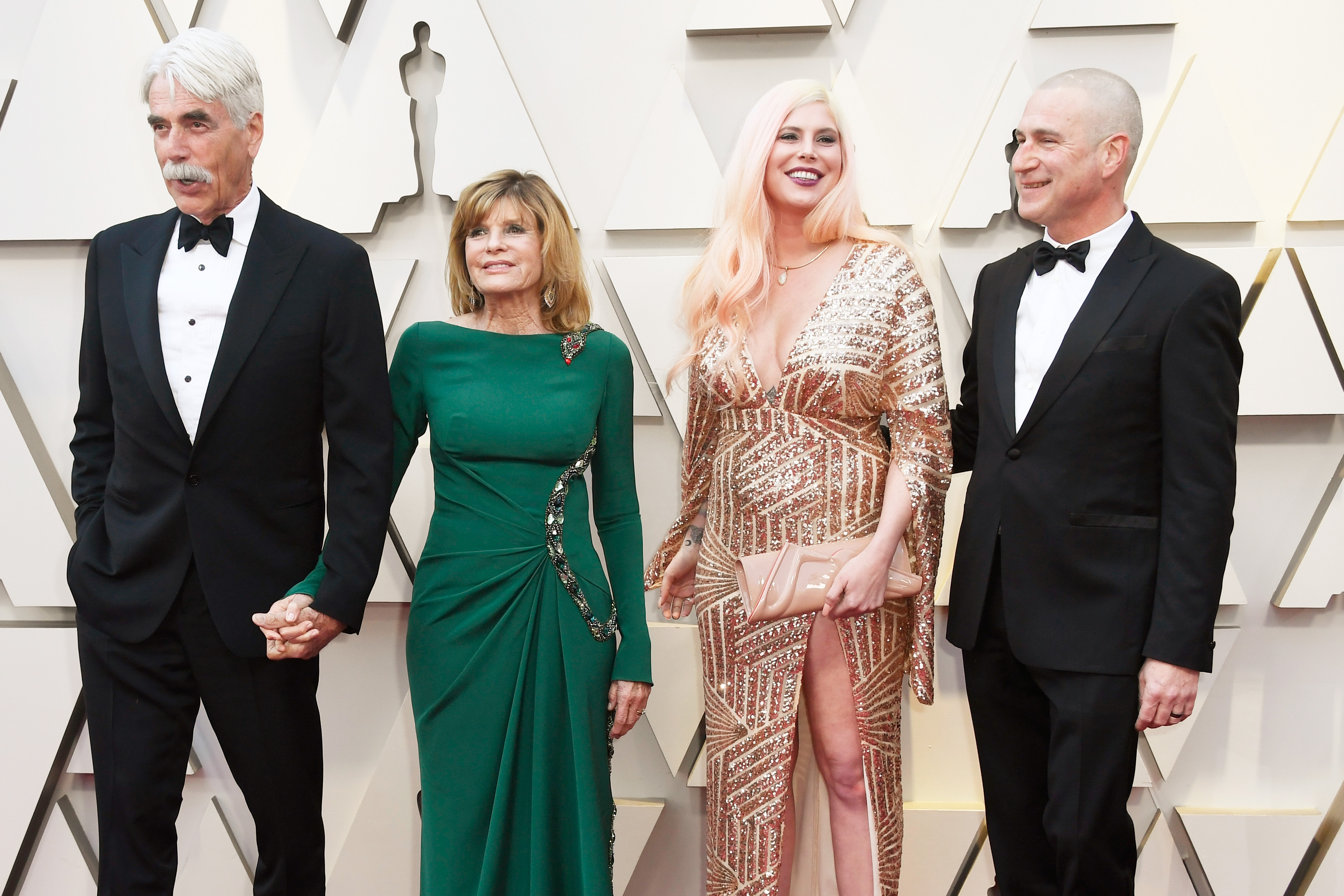 Sam Elliott, Katharine Ross, Cleo Rose Elliott y Randy Christopher en la 91 edición de los Premios de la Academia el 24 de febrero de 2019, en Hollywood, California | Fuente: Getty Images