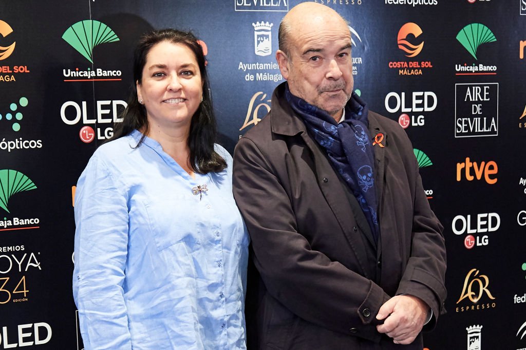 Antonio Resines y Ana Pérez-Lorente en la Conferencia de los candidatos al Goya, el 02 de diciembre de 2019 en Madrid, España. | Foto: Getty Images