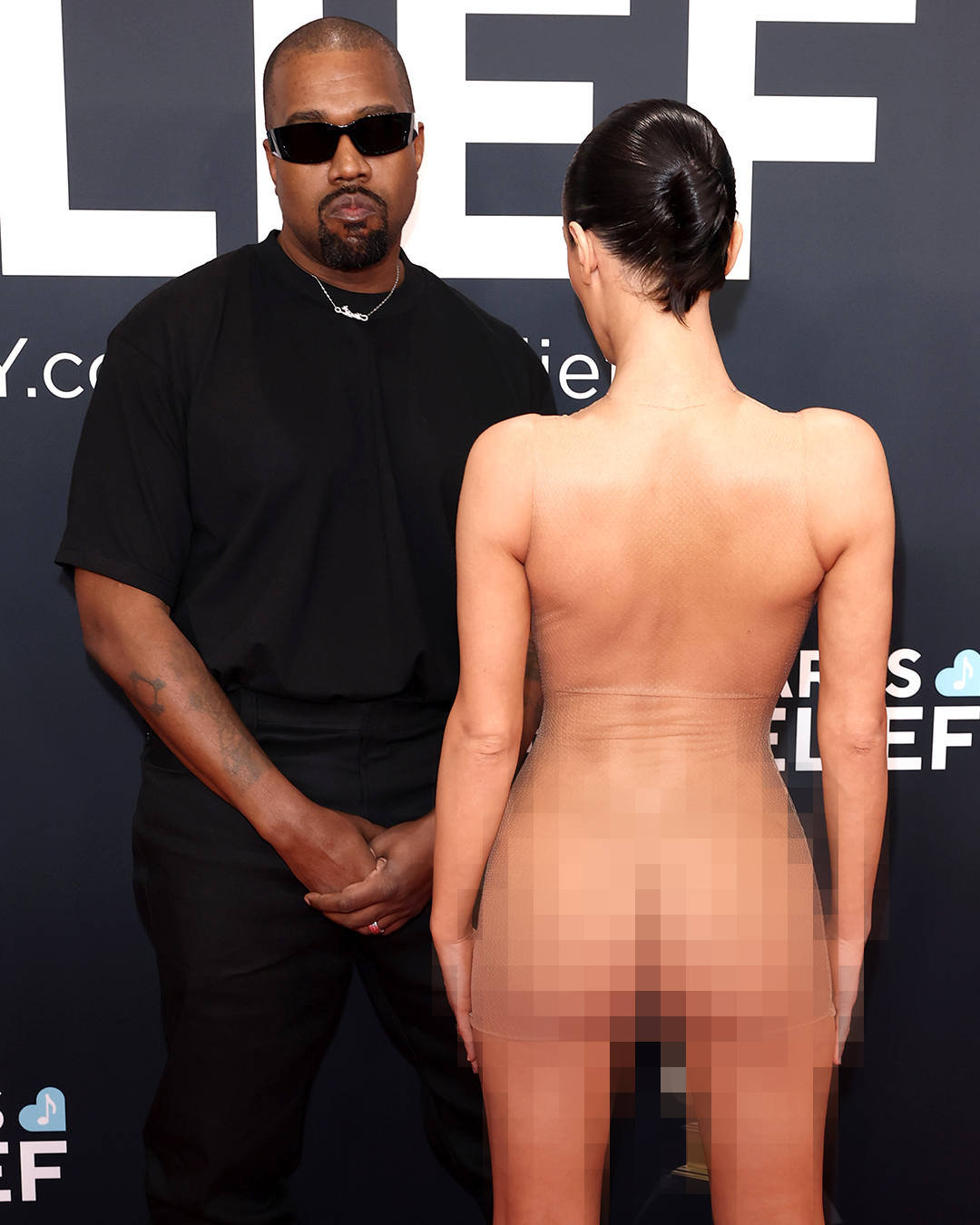 Kanye West y Bianca Censori el 2 de febrero de 2025 | Fuente: Getty Images