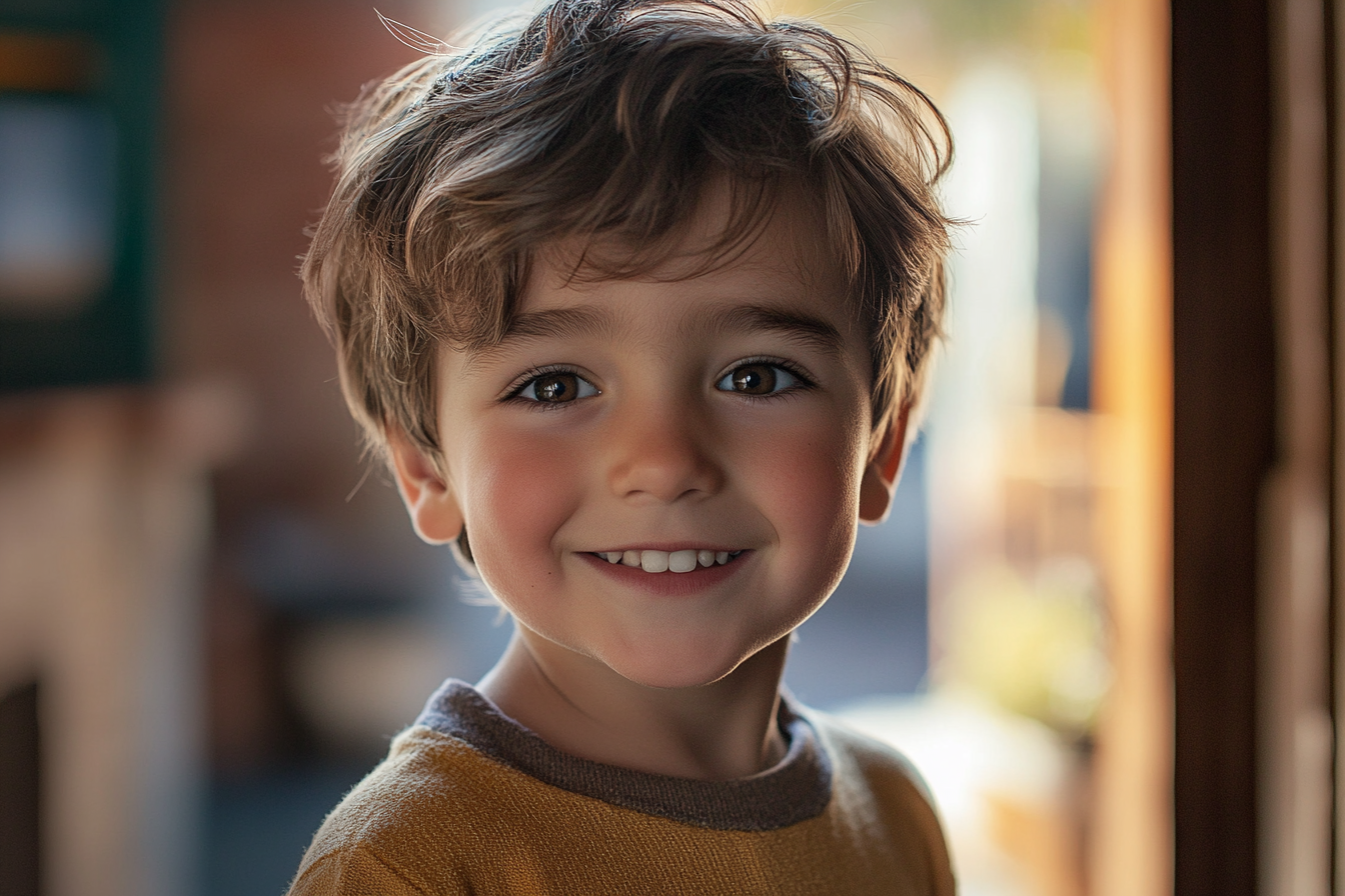 Un niño sonriendo | Fuente: Midjourney