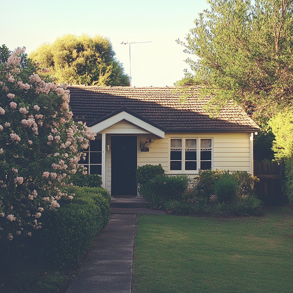 El exterior de una casa | Fuente: Midjourney