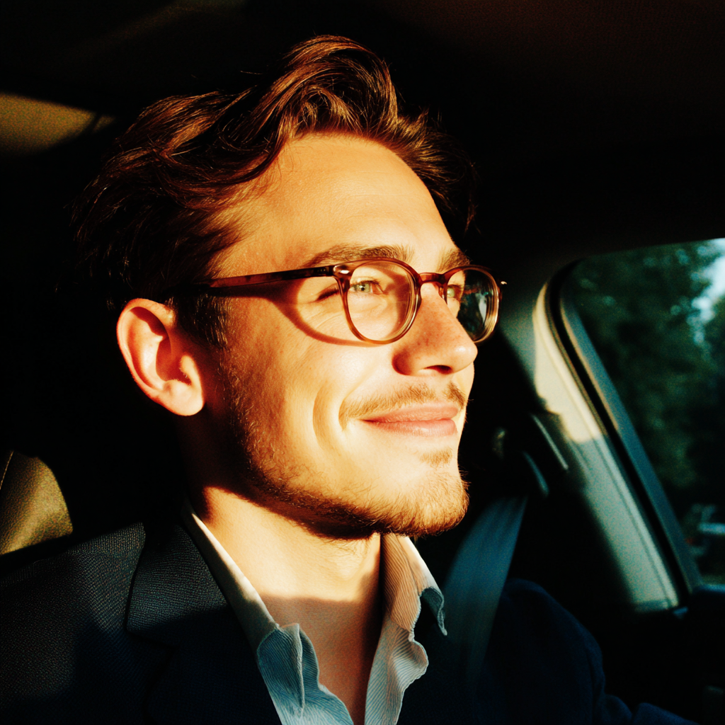 Un hombre conduciendo un automóvil | Fuente: Midjourney