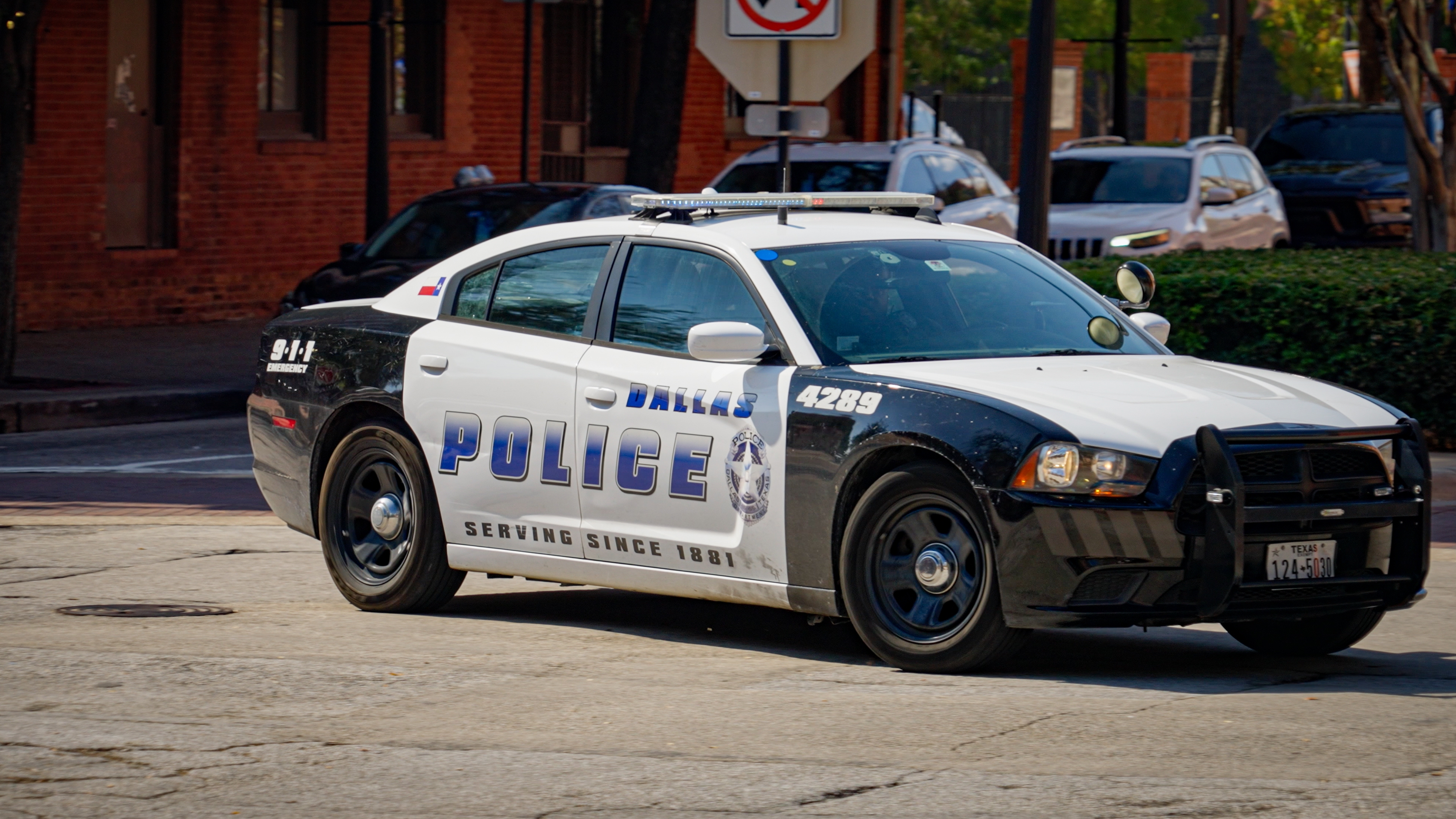 Automóvil de la Policía de Dallas en servicio | Fuente: Shutterstock.com