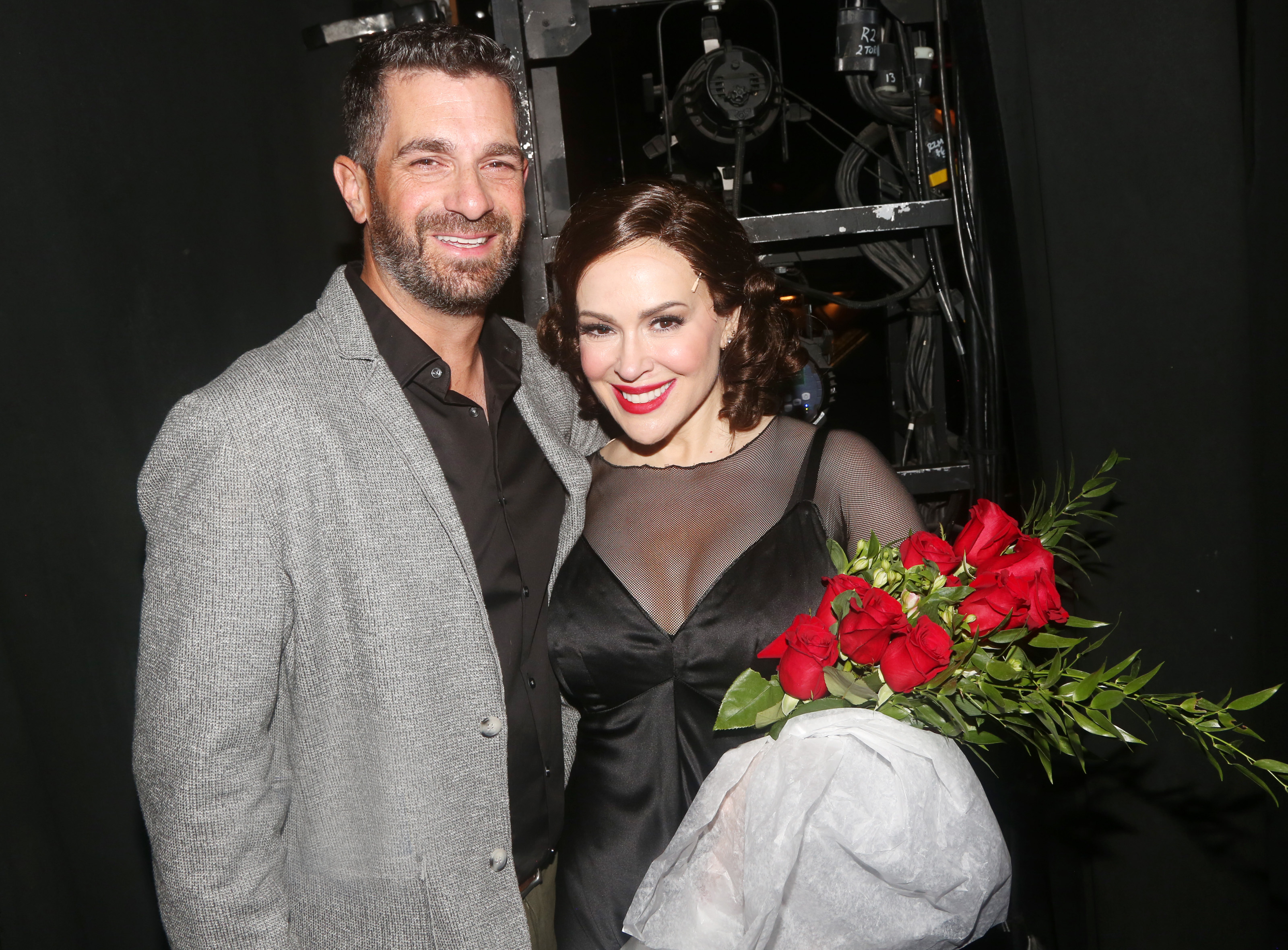 David Bugliari y Alyssa Milano el 16 de septiembre de 2024, en Nueva York | Fuente: Getty Images