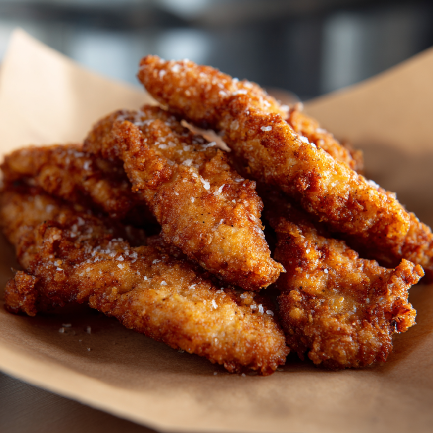 Tiras de pollo | Fuente: Midjourney