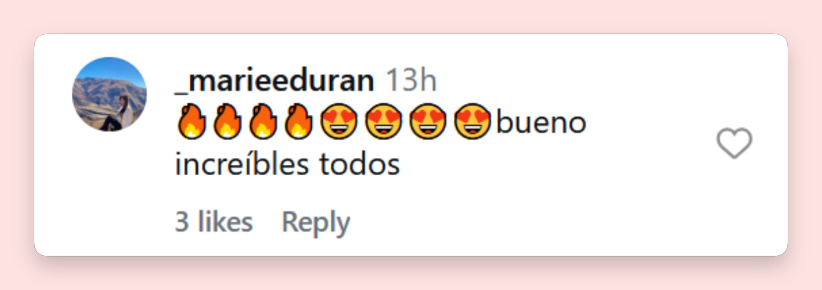 Comentario de una persona sobre los looks de Zaira Nara, Wanda Nara y Valentino López en un evento exclusivo | Fuente: Instagram/zaira.nara