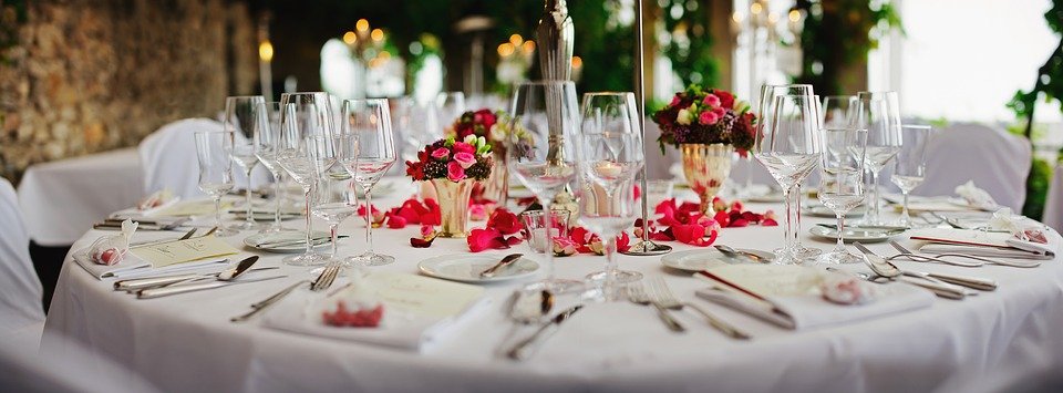 Recepción de una boda. │Imagen tomada de: Pixabay