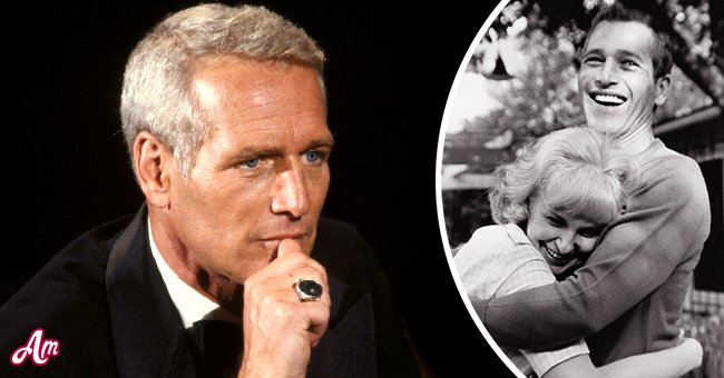 Paul Newman en sus últimos años (izquierda) y Paul Newman con Joanne Woodward (derecha). | Foto: Getty Images