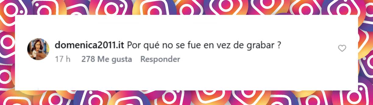 Comentario de una usuaria | Fuente: Instagram/infobae