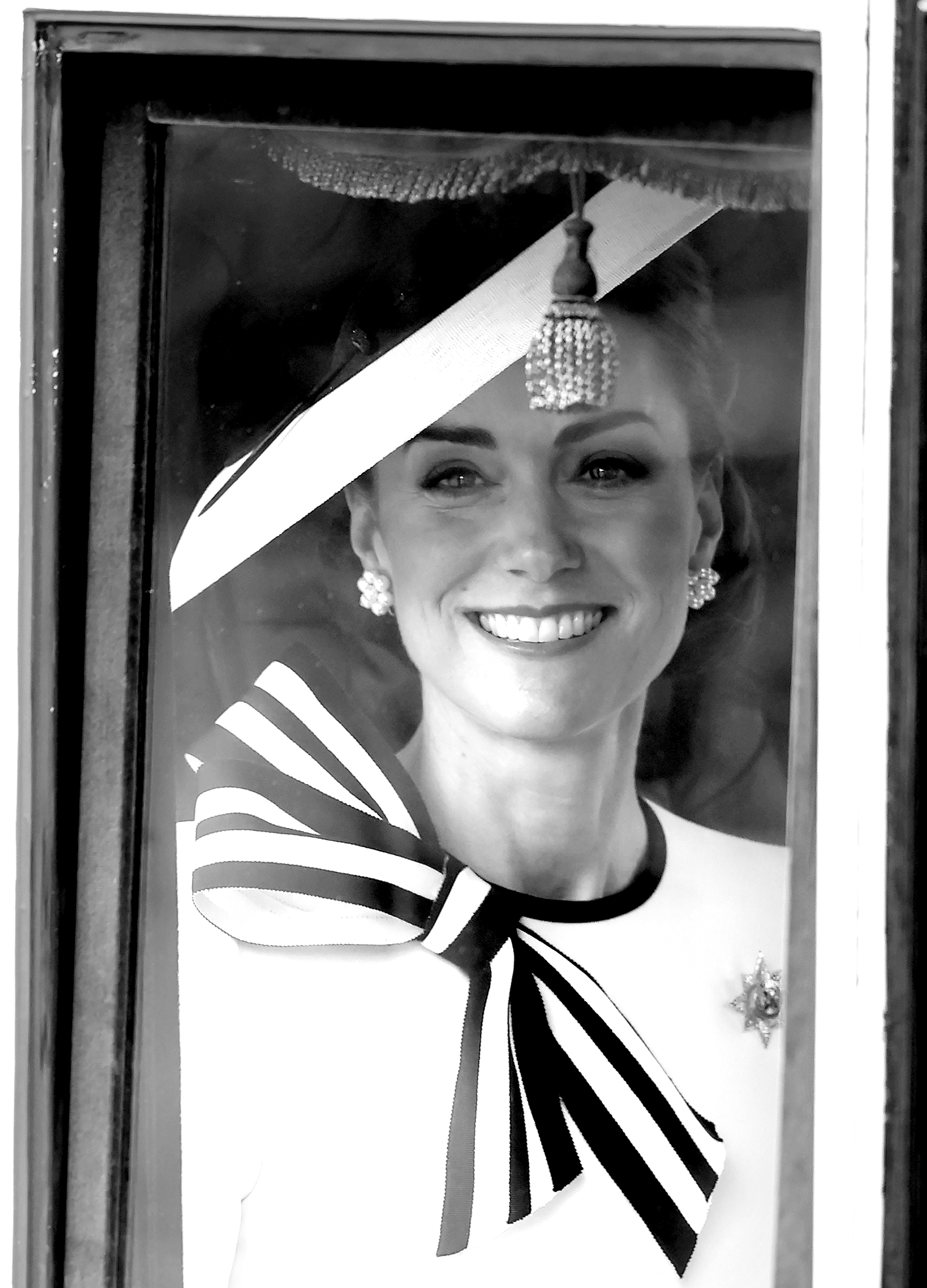 Catherine, princesa de Gales, viaja en carruaje durante Trooping the Colour en el Palacio de Buckingham en Londres, Inglaterra, el 15 de junio de 2024. | Fuente: Getty Images