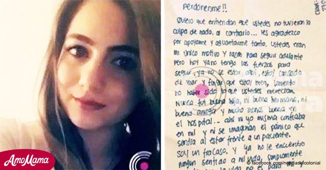 "Soy un fracaso": joven pediatra pide perdón a sus padres antes de suicidarse