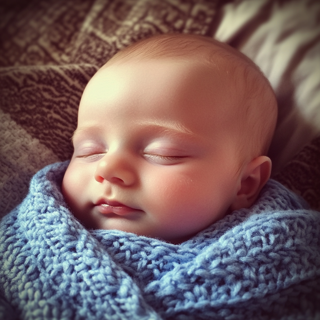 Un bebé durmiendo | Fuente: Midjourney