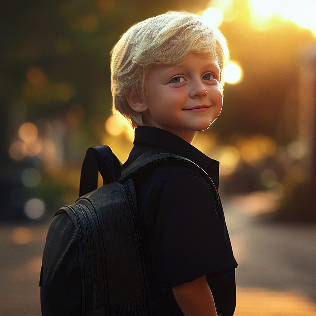 Un niño sonriendo | Fuente: Midjourney