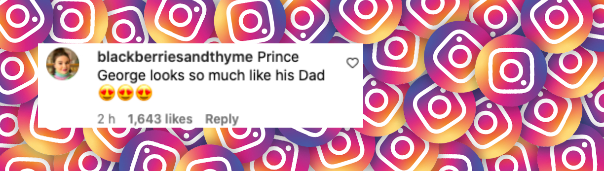 Comentario de un fan sobre el Príncipe George, publicado el 22 de julio de 2024 | Fuente: Instagram/princeandprincessofwales