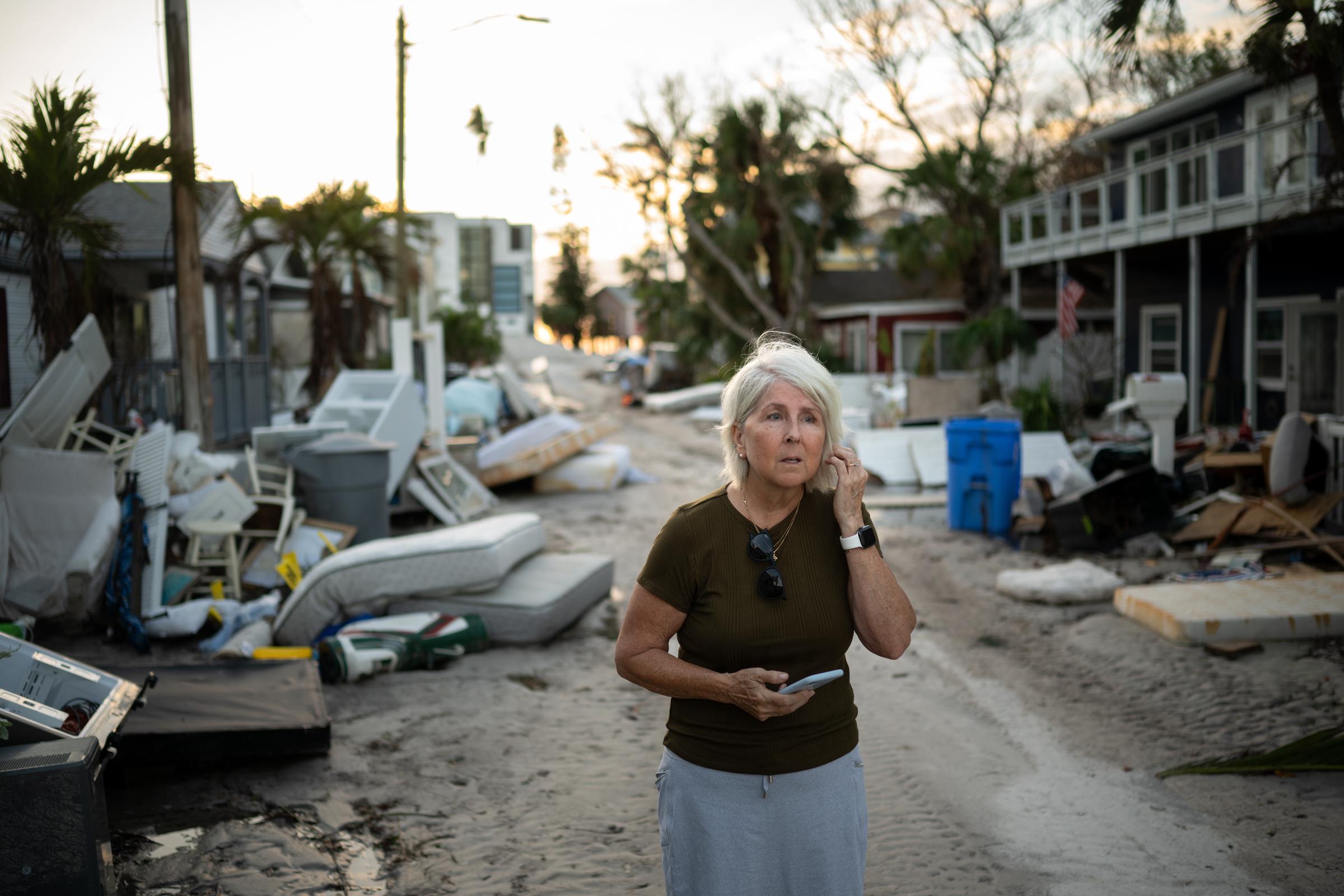 Las calles se llenaron de escombros tras el paso del huracán Helene, visto el 10 de octubre de 2024 | Fuente: Getty Images