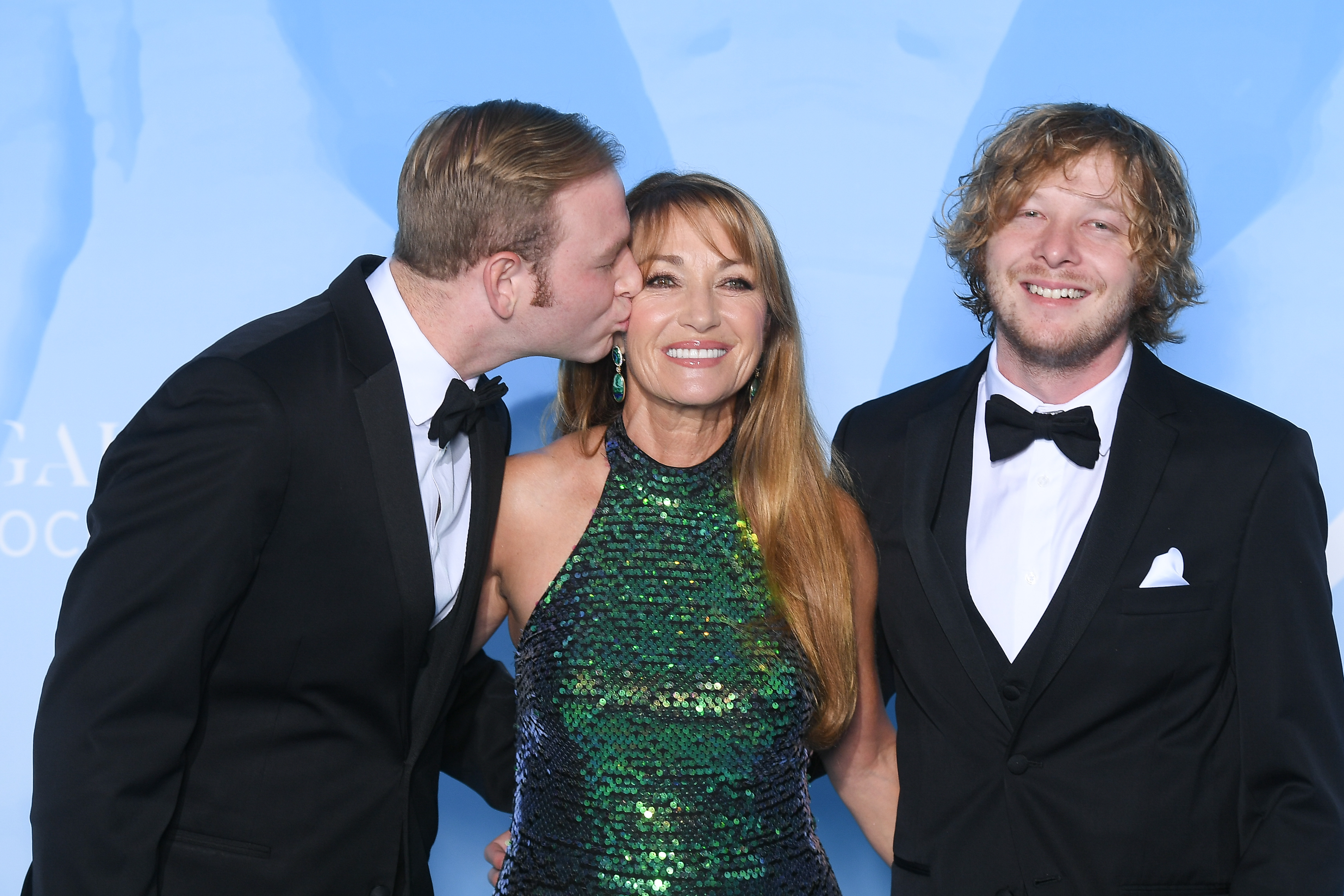 Jane Seymour, y Kristopher y John Keach | Fuente: Getty Images