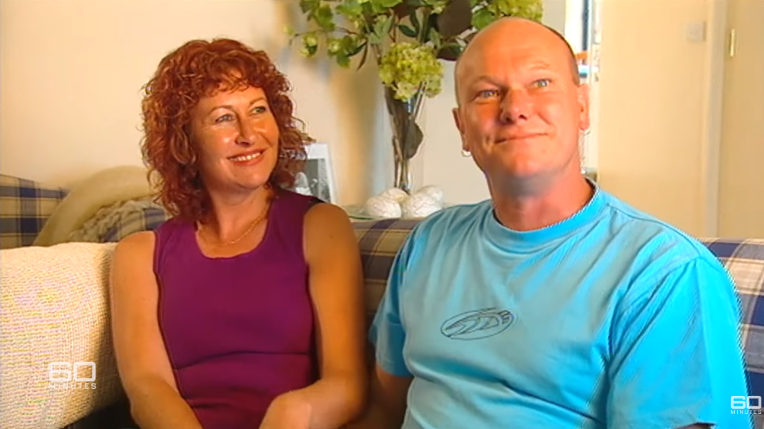 Debbie y Geoff Tennent. | Foto: YouTube.com/60 Minutes Australia