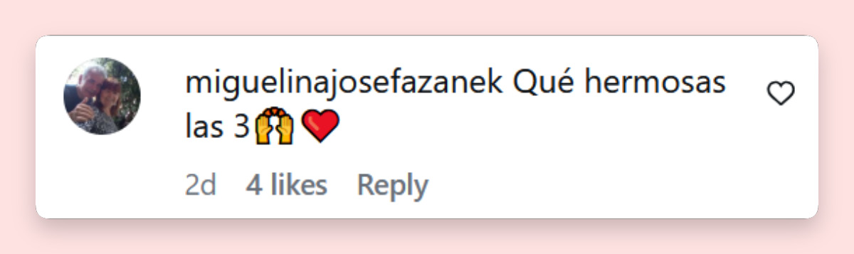 Comentario de una persona sobre el video compartido por | Fuente: Instagram/revista_paparazzi