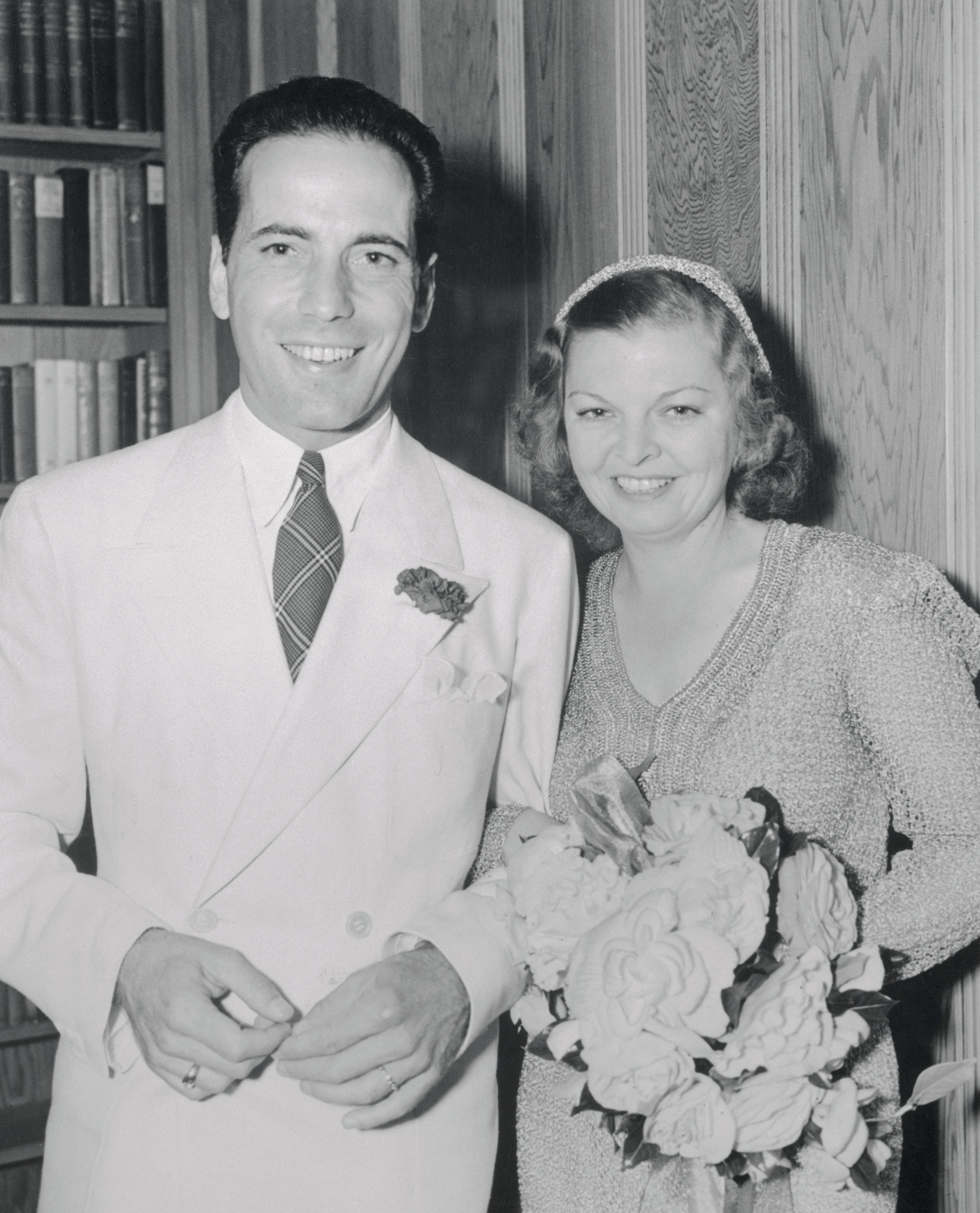 Humphrey Bogart y Mayo Methot poco después de casarse. | Foto: Getty Images