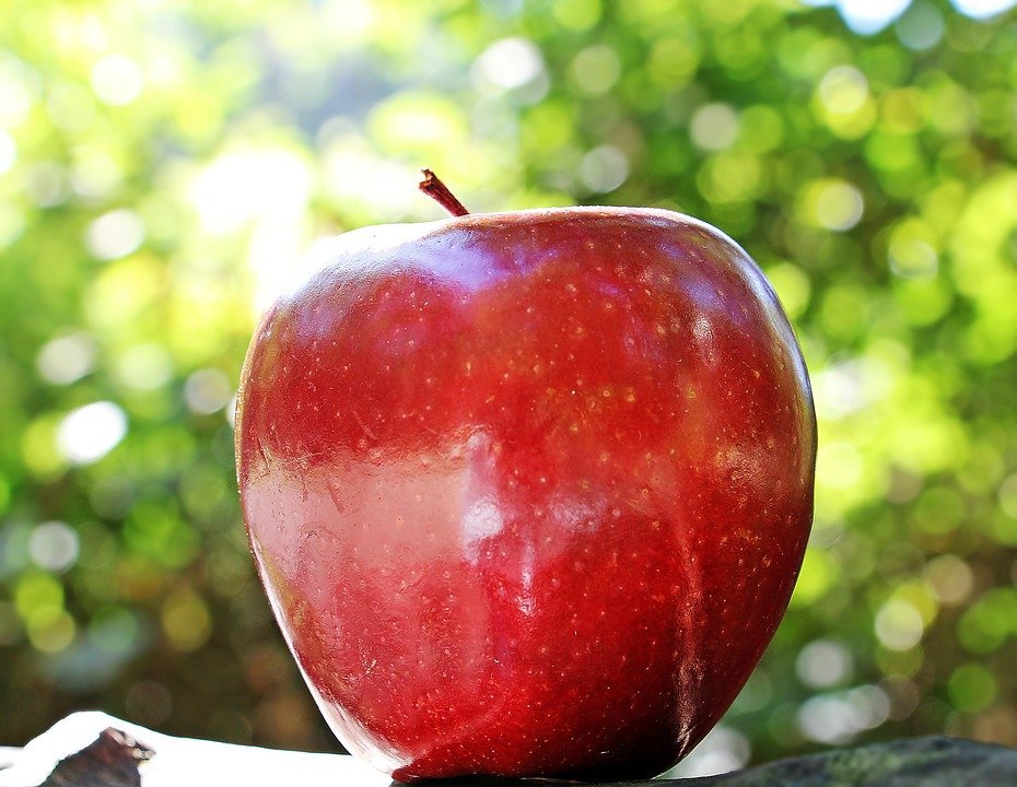 Manzana roja.| Imagen tomada de: Pixabay