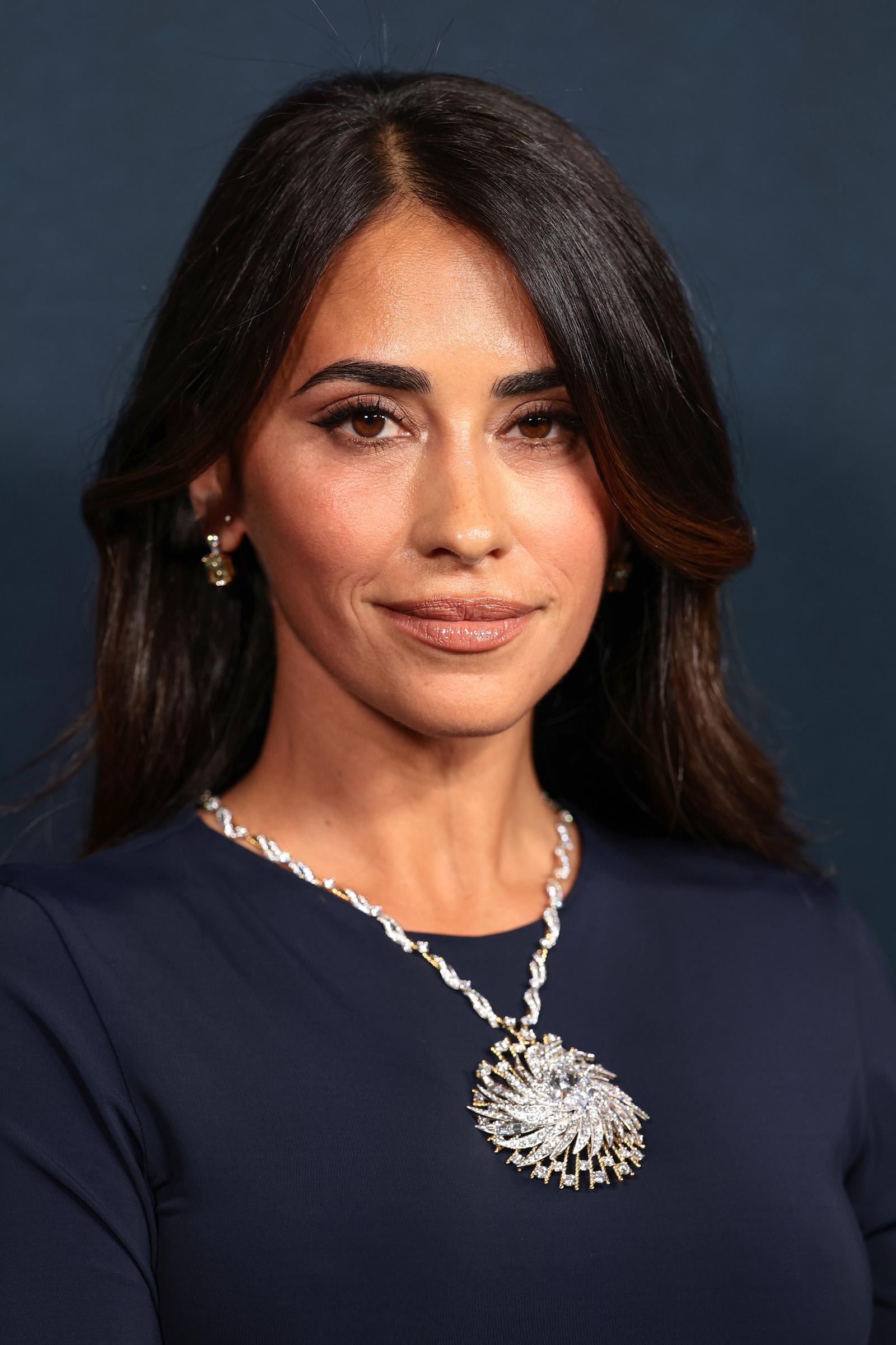 Antonela Roccuzzo Messi asiste al evento "Tiffany & Co." celebra el lanzamiento de "Blue Book 2026: Hidden Garden" en el Park Avenue Armory el 16 de abril de 2026 en la ciudad de Nueva York. | Fuente: Getty Images